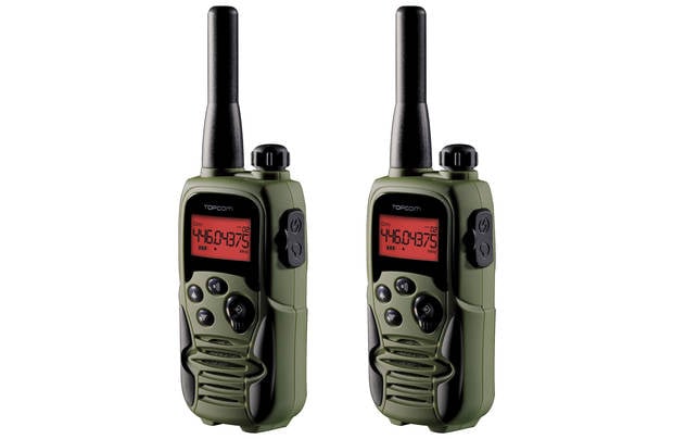 Walkie-talkie TOPCOM RC-6406 (8 Canales - 10 Km - Hasta 10h de autonomía - Verde, Negro)