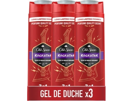 Gel de Duche OLD SPICE Rockstar (3 X 400 ml)