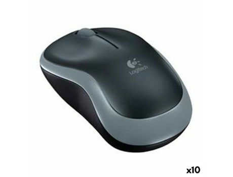 Ratón Inalámbrico LOGITECH M185 (Gris - Inalámbrico)