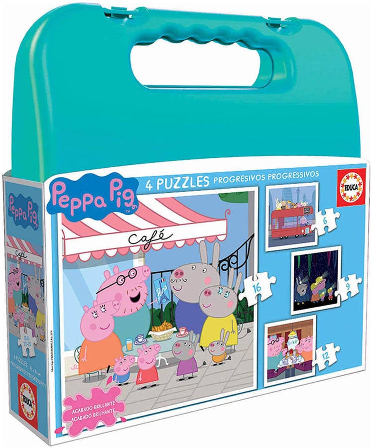 Puzzle EDUCA Educa Maletín Progresivos Peppa Pig (Edad Mínima: 3 Años - 0 Piezas)