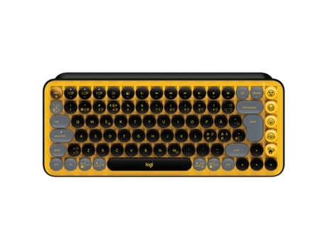 Teclado LOGITECH Negro,Gris,Amarillo