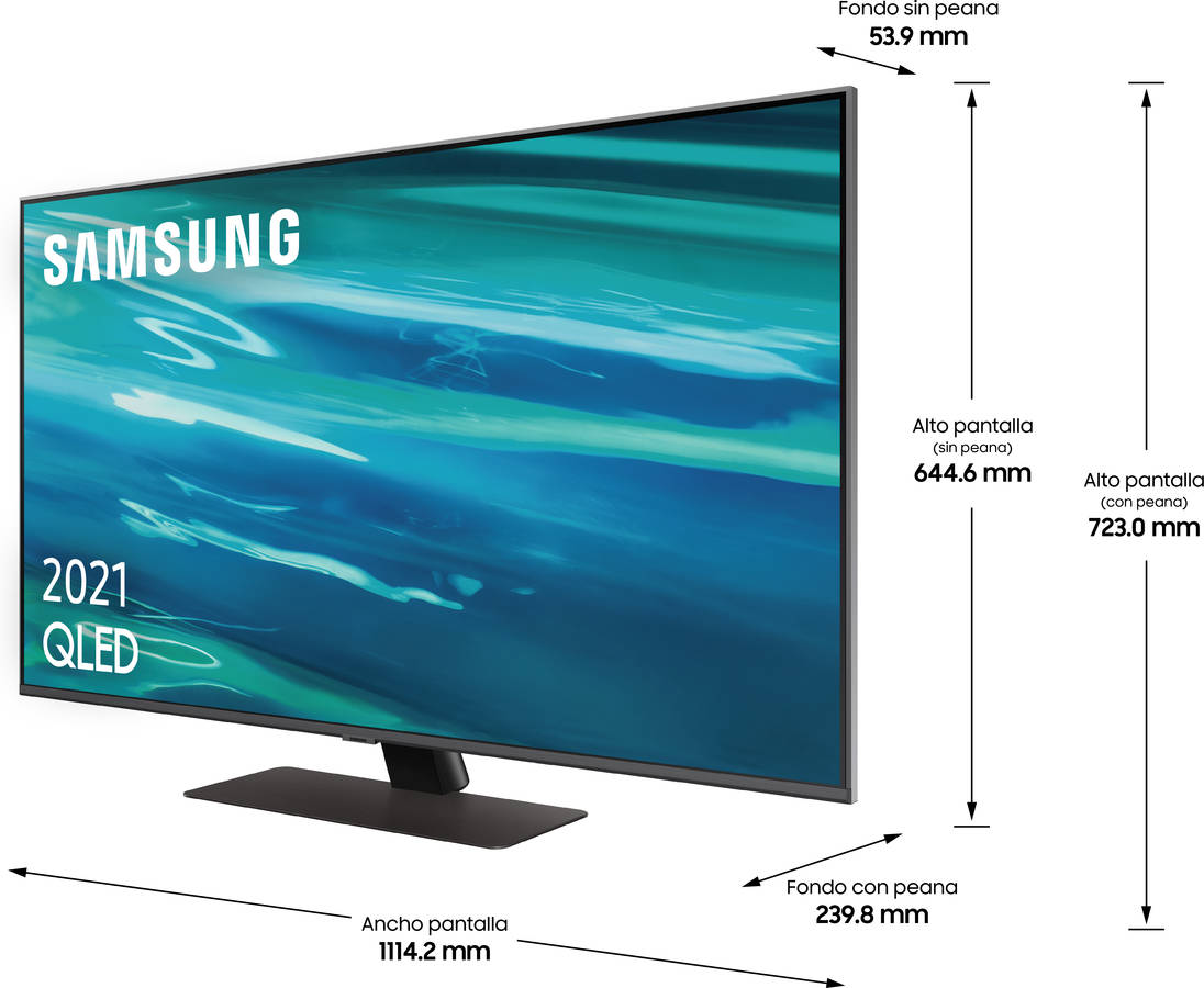 TV SAMSUNG QE50Q80A (QLED - 50'' - 127 cm - 4K Ultra HD - Smart TV)