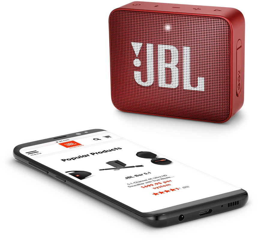 Minialtavoz Bluetooth JBL Go 2 Rojo