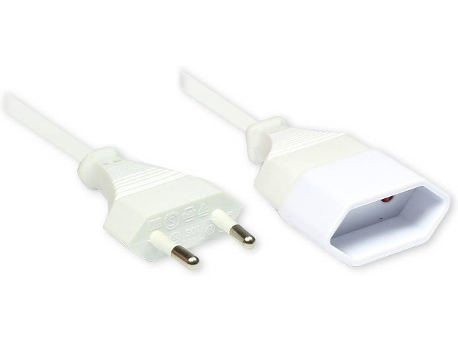 Cable de Alimentación ALCASA (2 m - Blanco)