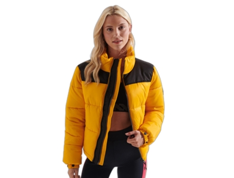 Abrigo SUPERDRY Poliéster Mujer (42 - Amarillo)