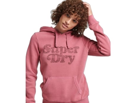 Sweatshirt para Mujer SUPERDRY (S - Algodón - Rojo)