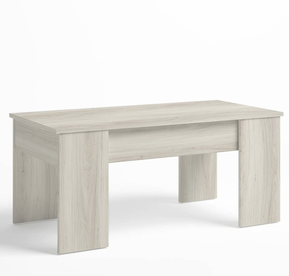 Mesa de Centro VS VENTA-STOCK Oporto elevable (100 x 50 x 45/56 cm - Aglomerado - Gris)