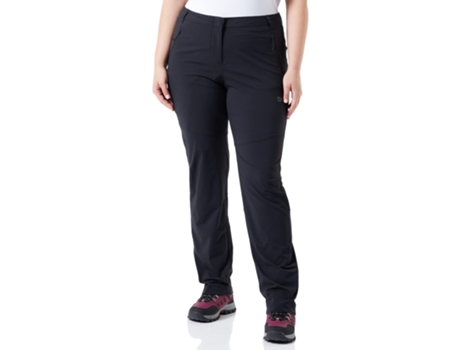 Pantalones à Prova de Água de Mujer JACK WOLFSKIN Impermeables Glastal Negro (46)