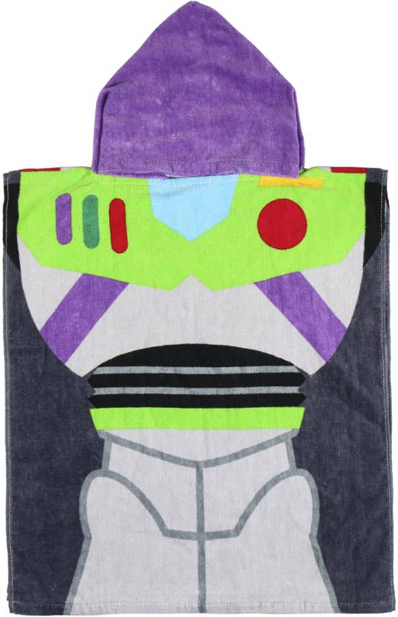 Cerdá Toalla Poncho infantil con capucha de buzz lightyear multicolor toy story