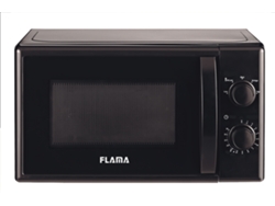 Microondas FLAMA 1834FL (20 L - Sin Grill - Negro)