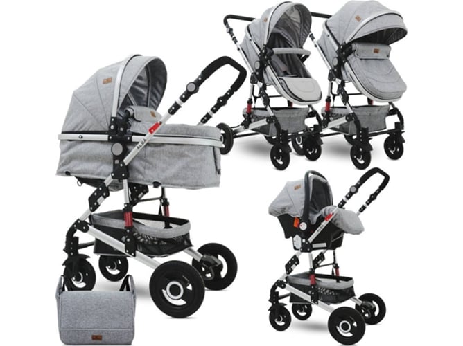 Carrito de Bebé Trio LORELLI Alba Set Gris