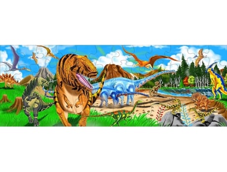 Puzzle MELISSA & DOUG (Cartón - Azul - 127 x 46 cm)