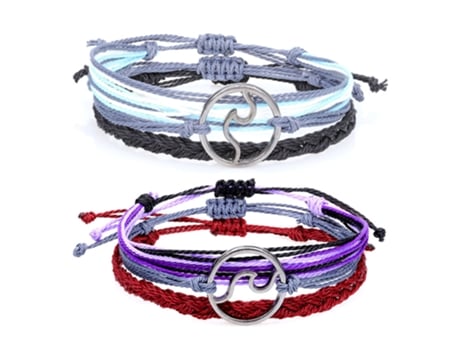 Juegos De Pulseras De Cuerda, Pulseras De Cuerda, Tobilleras De Playa De Verano Para Mujeres, Hombres, Niñas Adolescentes, Día De San Valentín, Est...