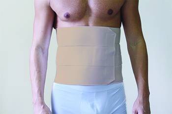 W.w.o. 421 Banda abdominal de 3 secciones pequeño beige unisex