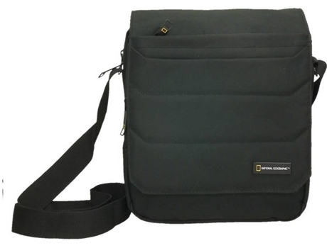 Bolso de Hombro NATIONAL GEOGRAPHIC N00707.06 (Negro - Nailon - 23.5x9x27 cm)