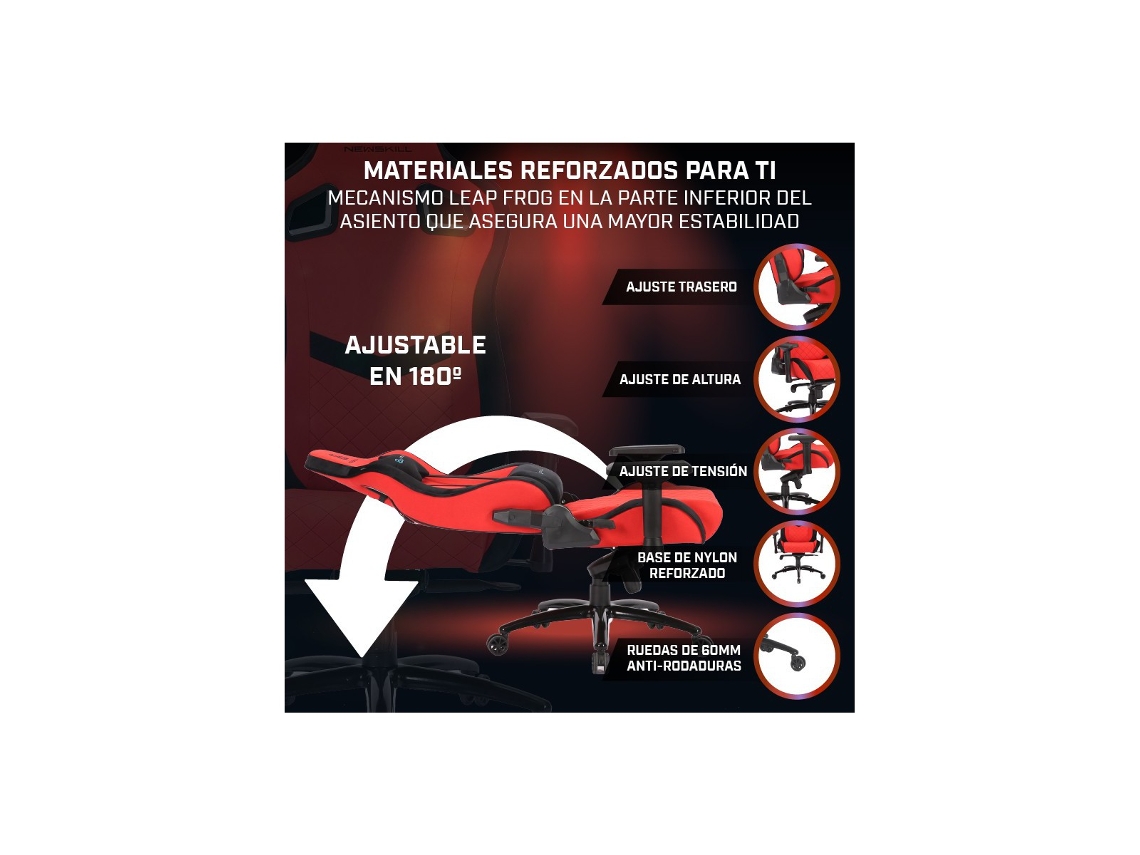 Newskill Gaming Newskill Osiris Zephyr Silla Gaming Tela