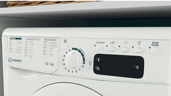 Lavasecadora INDESIT EWDE 751251 W SPT N (5/7 kg - 1200 rpm - Blanco)