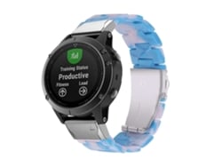 Garmin Fenix 7X Solar Edition Pulsera VEANXIN de resina de lujo color aguamarina