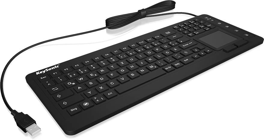 Teclado KEYSONIC KSK-6231INEL (Con Cable - Layout Alemán - Teclado Numérico)