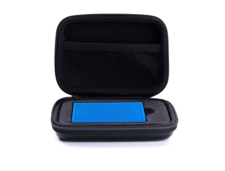 Funda de silicona para unidades de estado sólido externas portátiles Funda (Negro Azul)