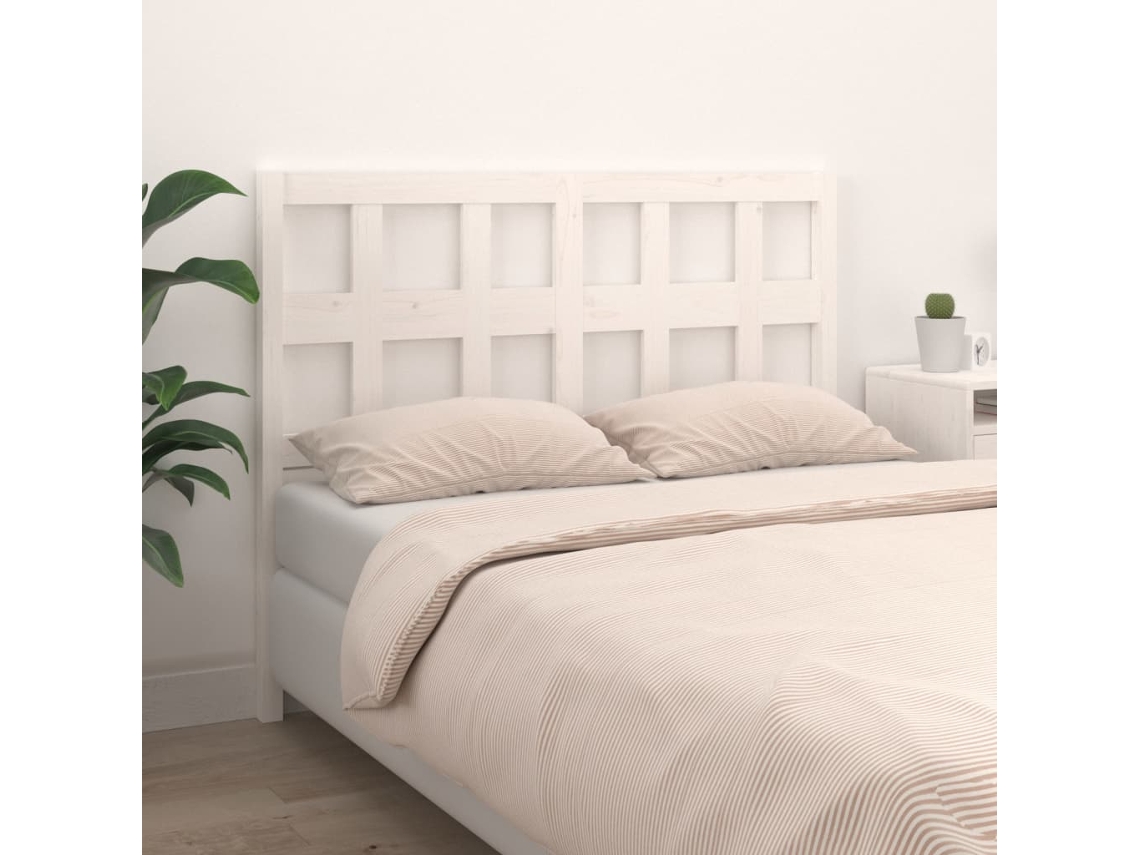 Maison Exclusive Estructura de cama de madera maciza blanca