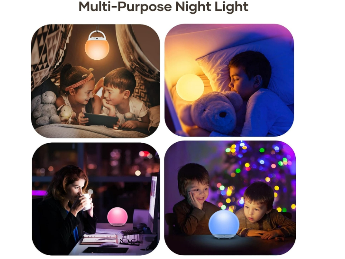 Lámpara Luz Led Noche Nocturna Bebé Niño Regalo Quitamiedos