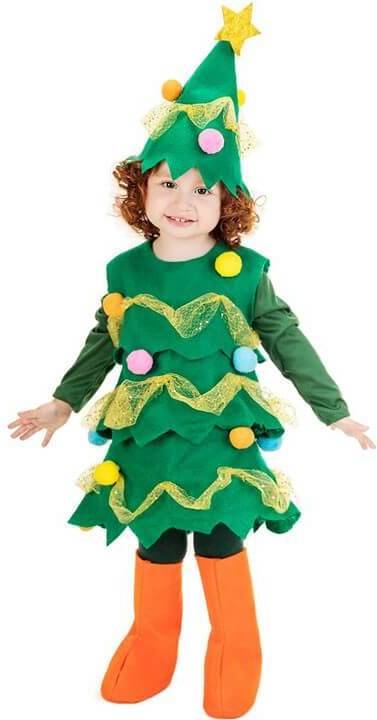 Disfraz de Bebé DISFRAZZES Árbol De Navidad Verde (Talla: 0 a 6 meses)