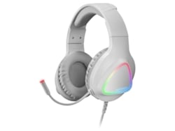 Auriculares Gaming RGB Flow MARS GAMING MH222 Over Ear Blanco