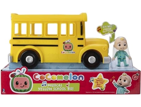 Cocomelon Autobus Musical del cole bandai amarillo