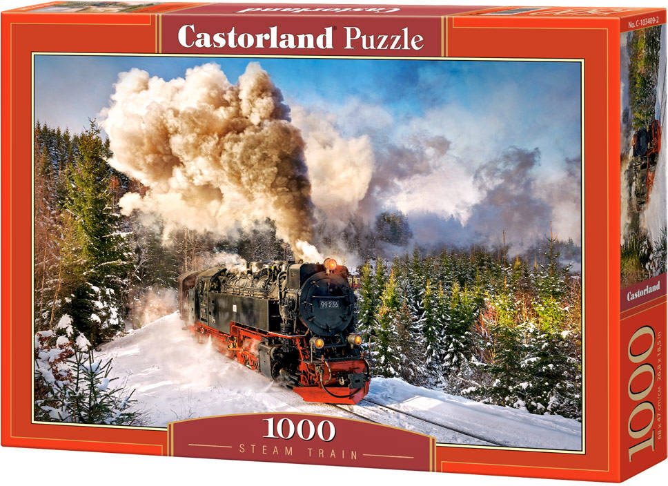 Castorland Steam Train 1000 pcs puzzle rompecabezas niños y adultos 9 años