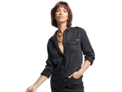 Camisa SUPERDRY Mujer (40 - Negro)