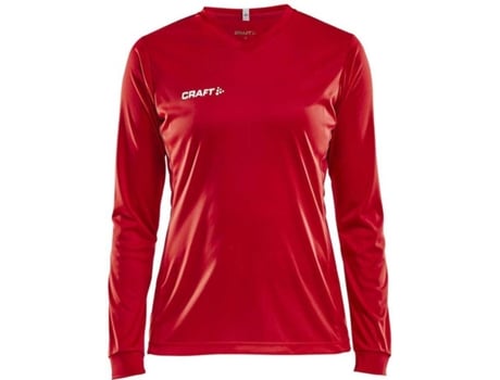 Camiseta de Mujer para Fútbol CRAFT Squad Solid Rojo (S)