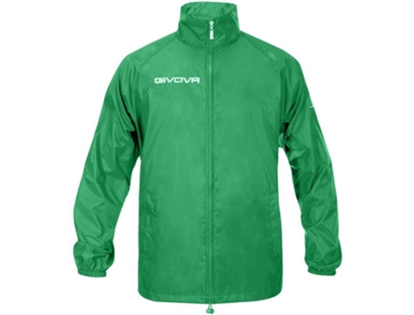 Abrigo para Hombre GIVOVA Rain Basico Verde para Fútbol (L)