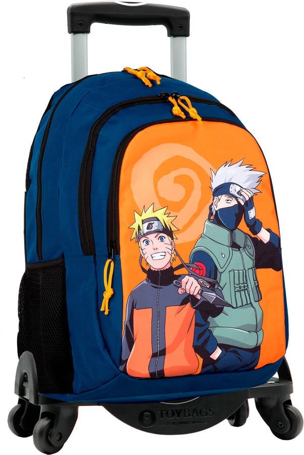 Mochila con Trolley NARUTO 4 Ruedas (Multicolor - Poliéster - 42x31x19 cm)