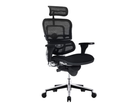 Silla de oficina COMFORT EUROPE Ergohuman Classic Con Reposacabezas (Negro)