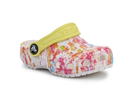 Zuecos CROCS Classic Tie Dye Graphic Rosa, Dorado, Blanco (Tam: 19-20 eu)