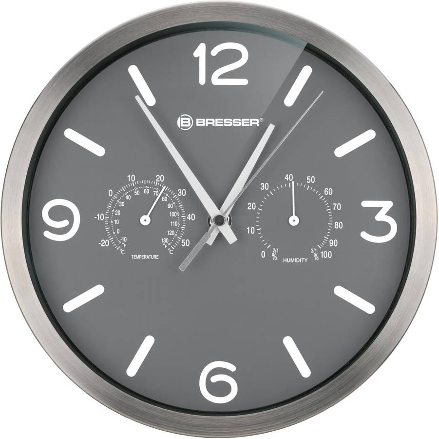 Reloj de Pared BRESSER 8020315MGU000 Gris