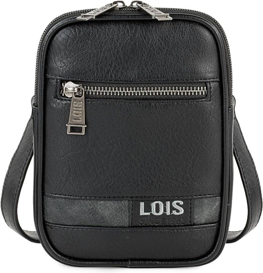 Bolsa de Hombro LOIS Negro (Poliéster - 18x13x2 cm)