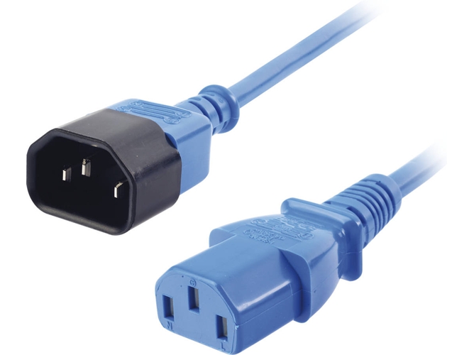 Cable de Alimentación LINDY (C13 - C14 - 2 m - Azul)