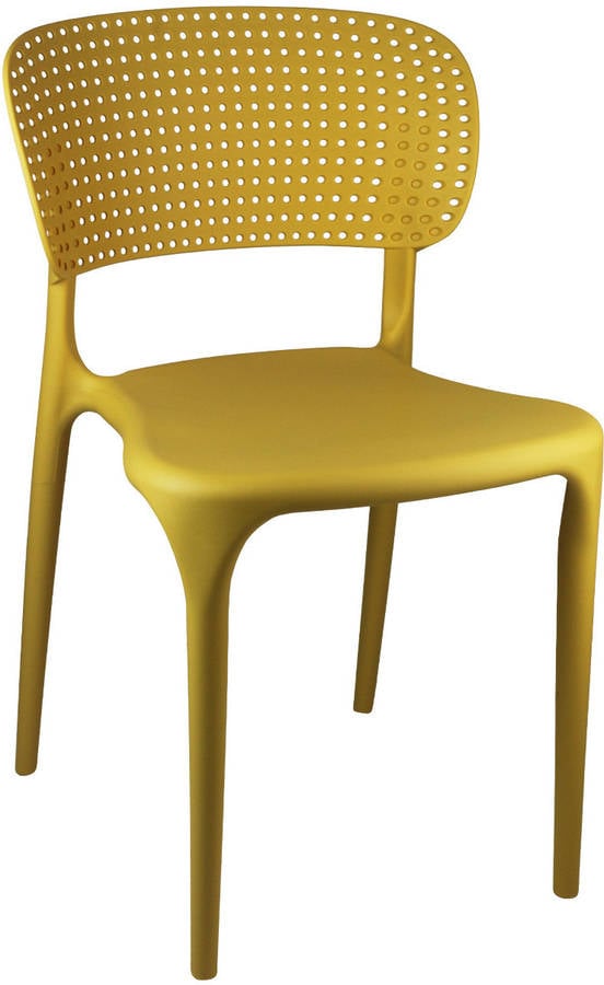 Silla de Jardín THINIA HOME Marilyn (Amarillo - Polipropileno - 49,5x47x75 cm)