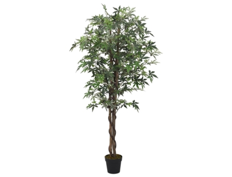 vidaXL árbol de bambú artificial con 864 hojas verde 180 cm