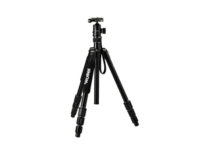 Rollei C5i Trípode ligero aluminio viaje con cabeza y bolsa para utilizable macro mini arca swiss altura 159 cm compatible capacidad 8 kg