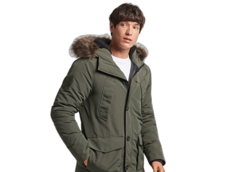 Sudadera con Capucha SUPERDRY Everest Piel Verde (S)