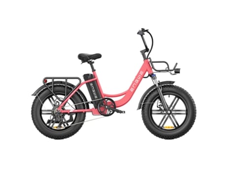 Bicicleta Eléctrica ENGWE Rosa y Roja