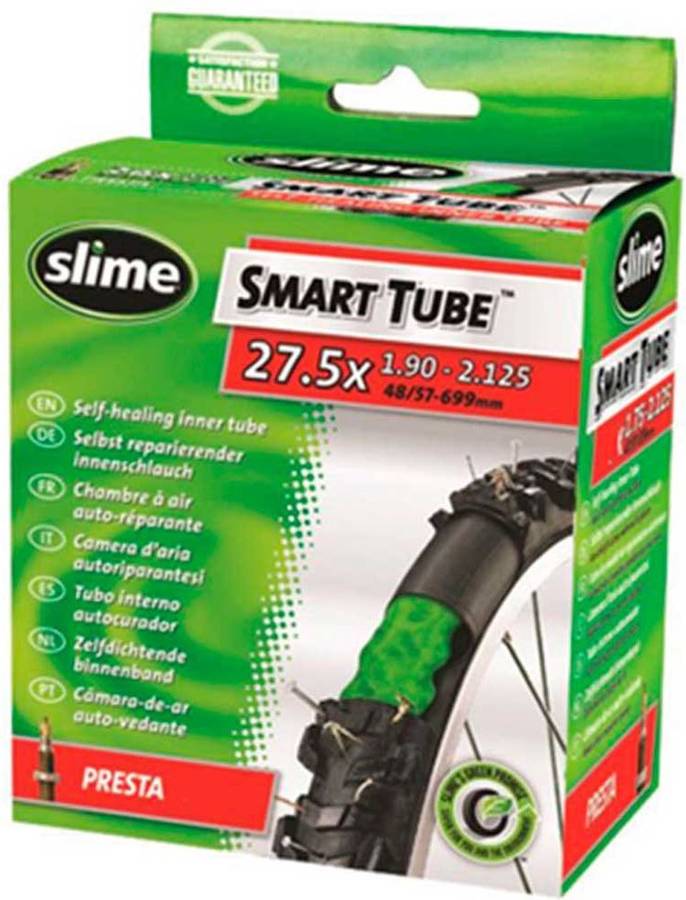 Slime De Aire para bicicleta 30077 con sellador pinchazos autosellante y reparación smart tube 48 mm 27.5 650b´´