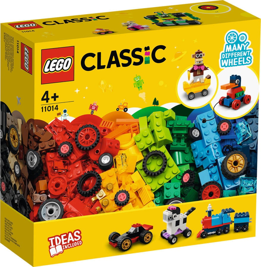 LEGO Classic: LEGO Classic: CLASSIC Piezas Y Ruedas - 11014 (Multicolor - Edad Mínima: ‍4 Años)