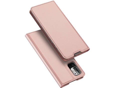 Funda Xiaomi Redmi Note 10 5G/Poco M3 Pro DUX DUCIS Flip Cover (Rosa)