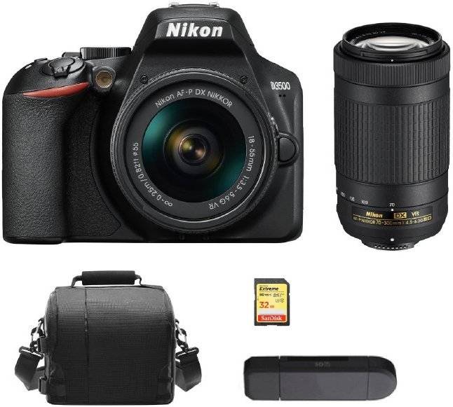 Cámara Nikon D5600 KIT 18-55 + Memoria y estuche