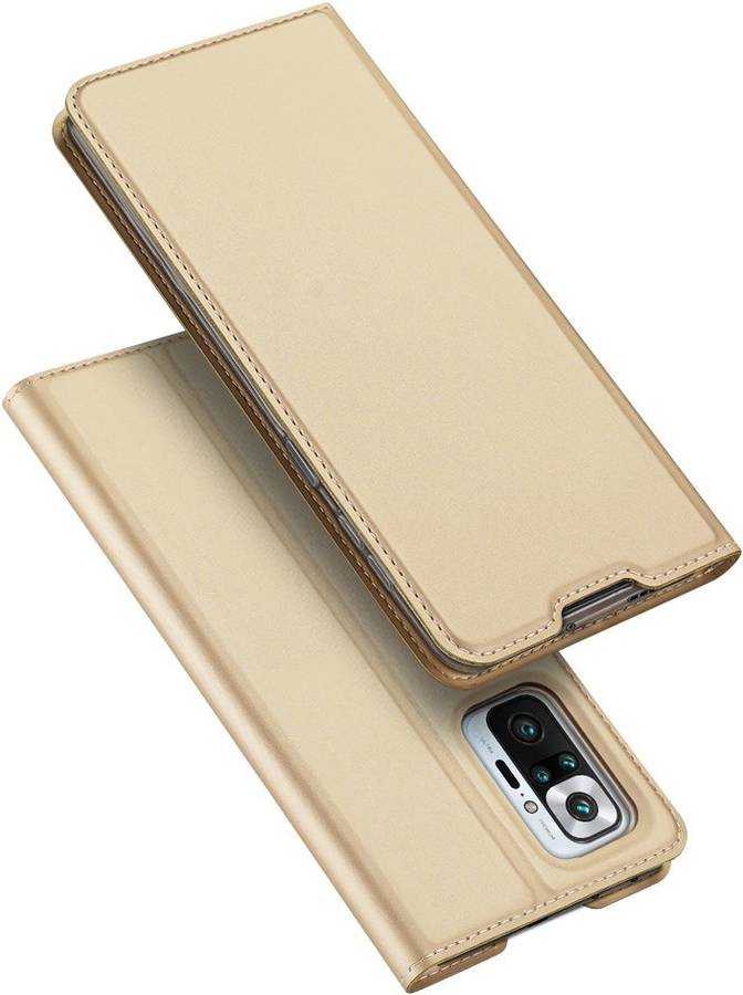 Carcasa Redmi Note 10 pro dux ducis dorado funda xiaomi tarjetero