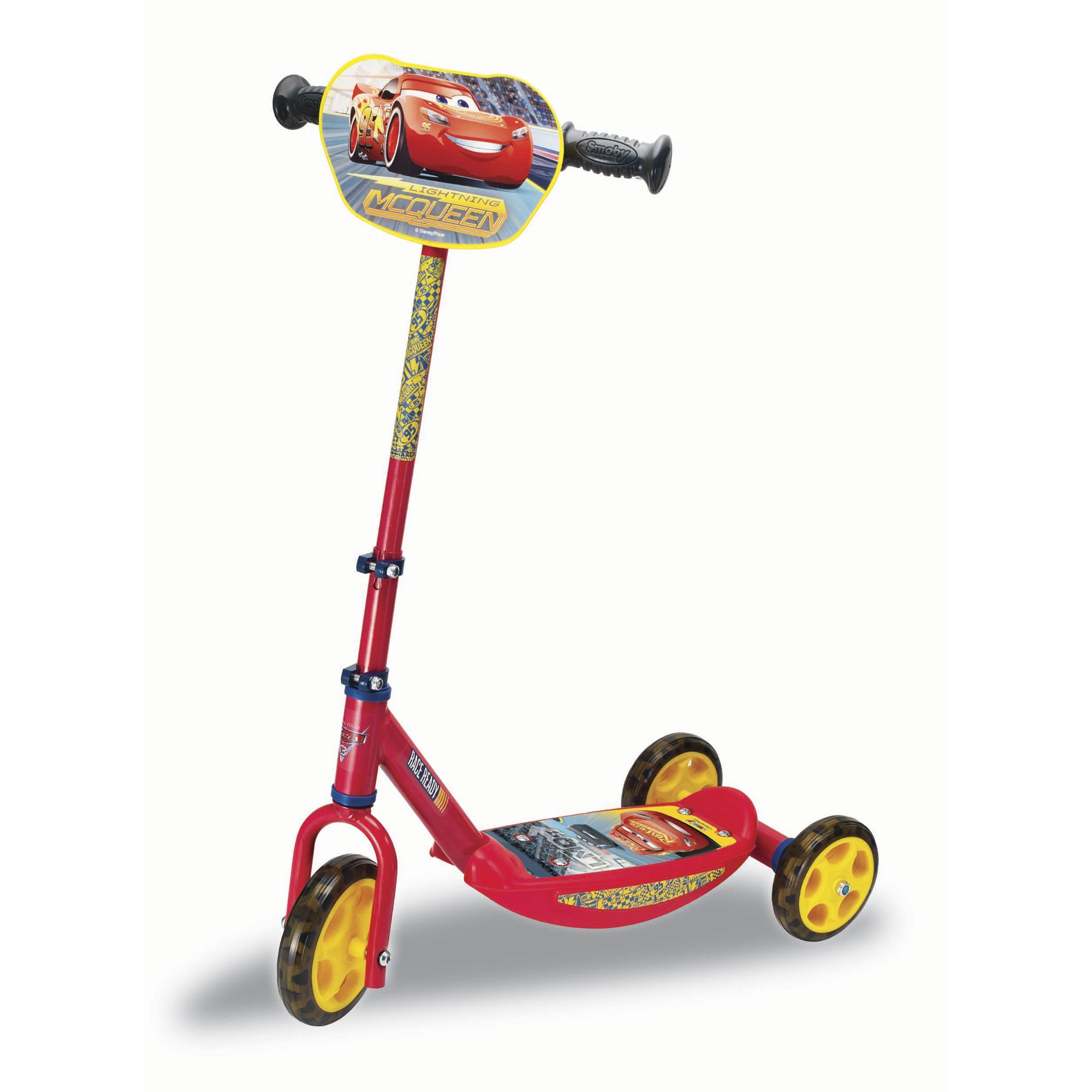 Patinete DISNEY Cars con 3 Ruedas (Edad Mínima: 3 Años - 55 x 32 x 65 cm)